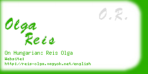 olga reis business card